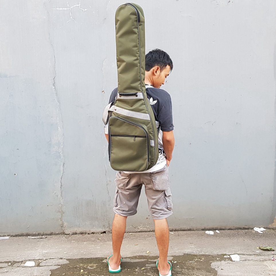 KODE M8S Tas gitar listrik tebal anti air bass elektrik terbaru murah gigbag hardcase