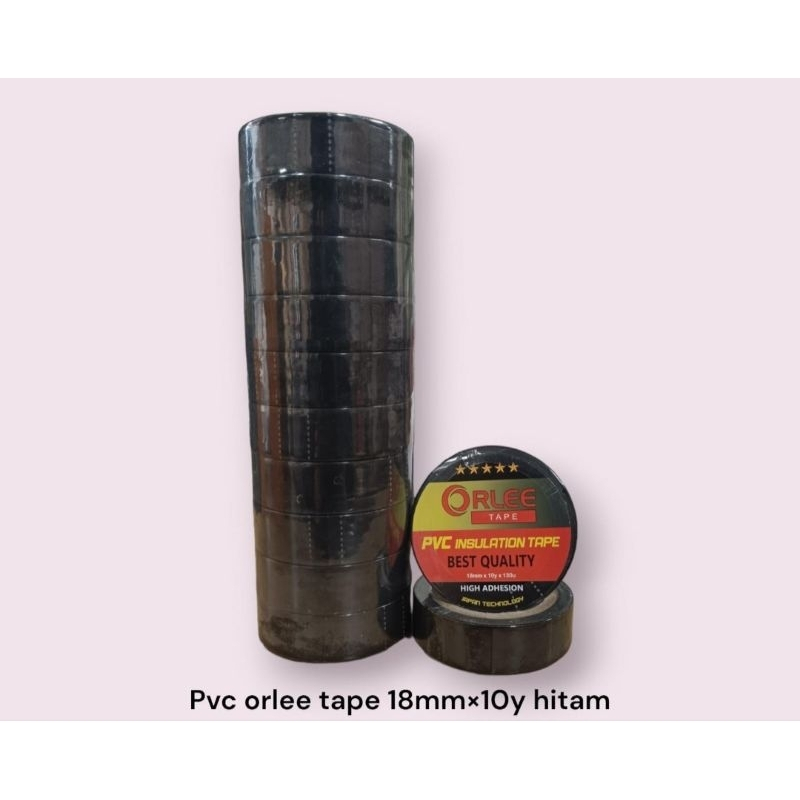 

Solasi Listik PVC Orlee Hitam Tebal 10 Yard Anti Air (1 PCS/Roll)
