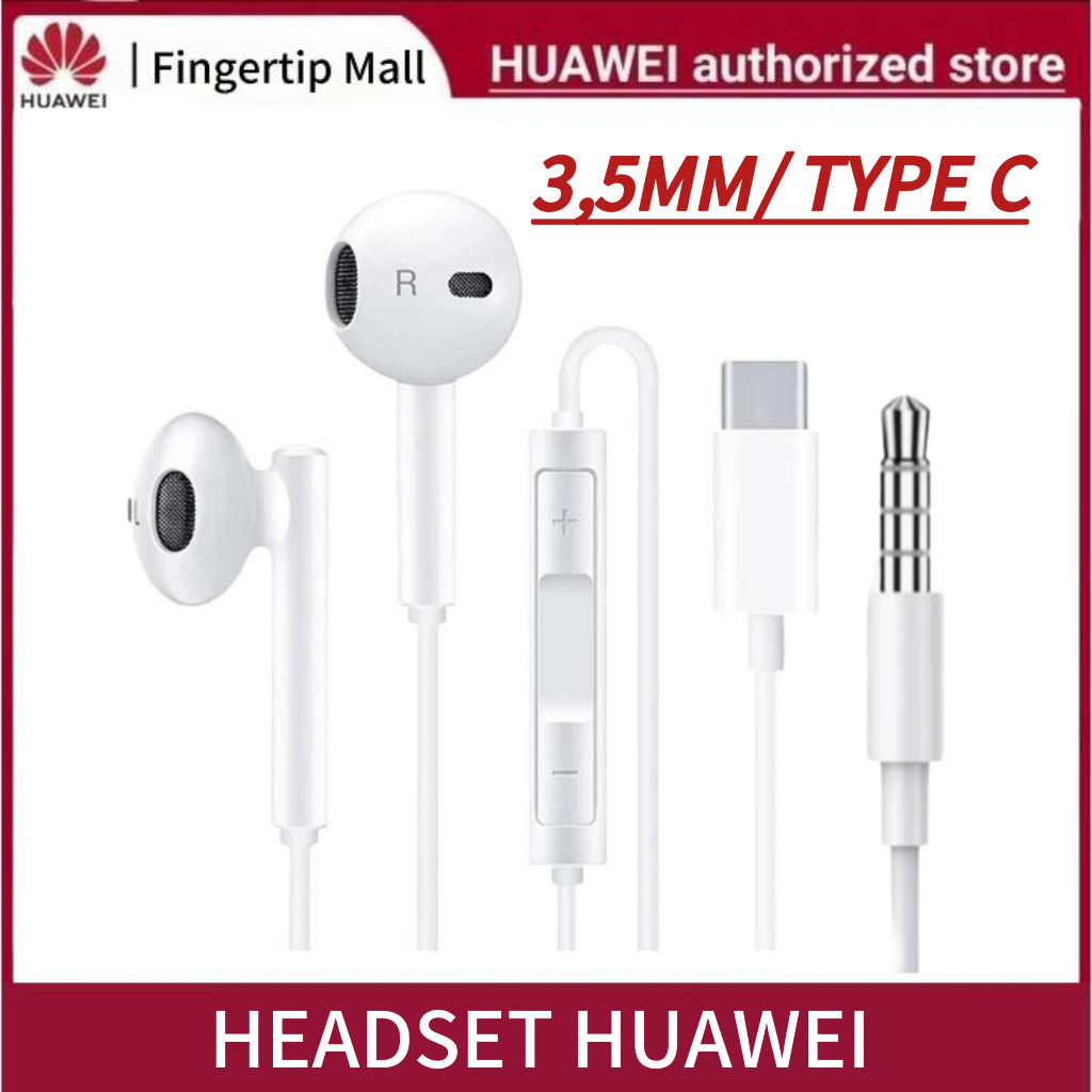 Huawei Earphone Headset Original Type C/ 3.5MM Headset Super Bass  Headset Nova 5T P30 P40 P50 Pro
