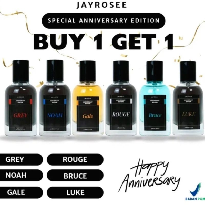 Beli 1 Dapat 3 Parfum Jayrosse Grey Noah Rouge Luke Bruce Gale Original 100ml Eau De Parfume Best Se