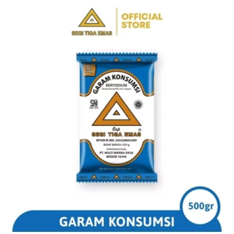 

Garam Segi Tiga Emas 500gr