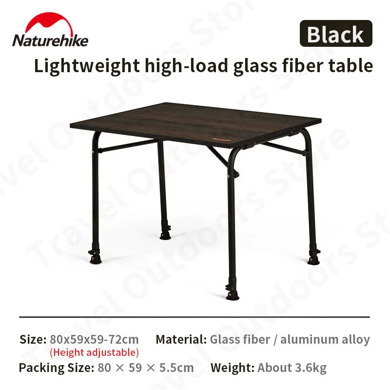 MEJA LIPAT FG03 HIGH-LOAD FIBERGLASS TABLE NATUREHIKE NH22JU019