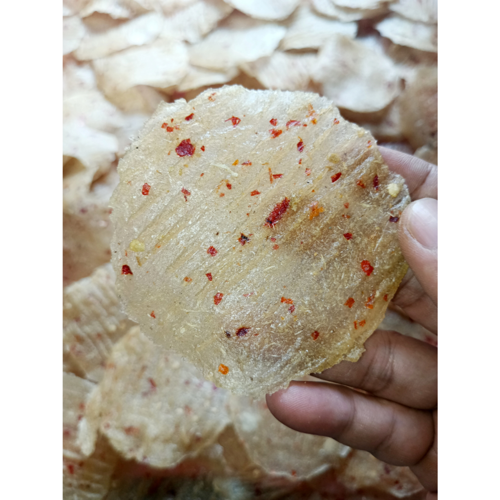 

Kecimpring Singkong/Opak Singkong Pedas Khas Bandung