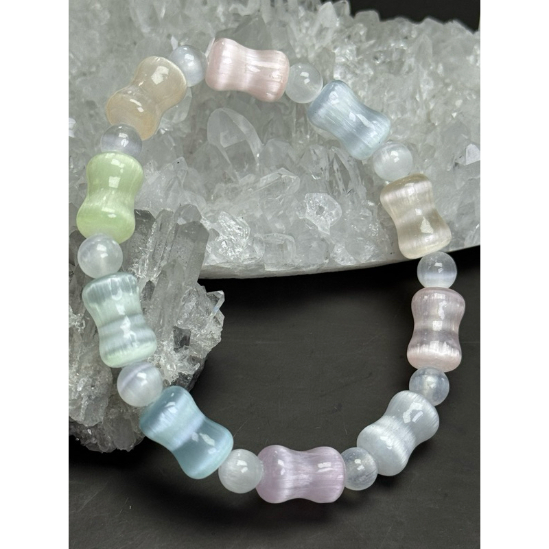 gelang crystal selenite with certificate