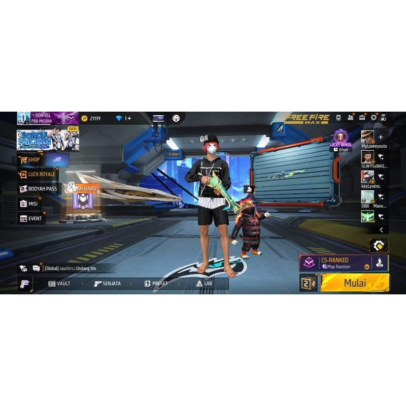 akun free fire sultan murah sg terompet ft parafal evo