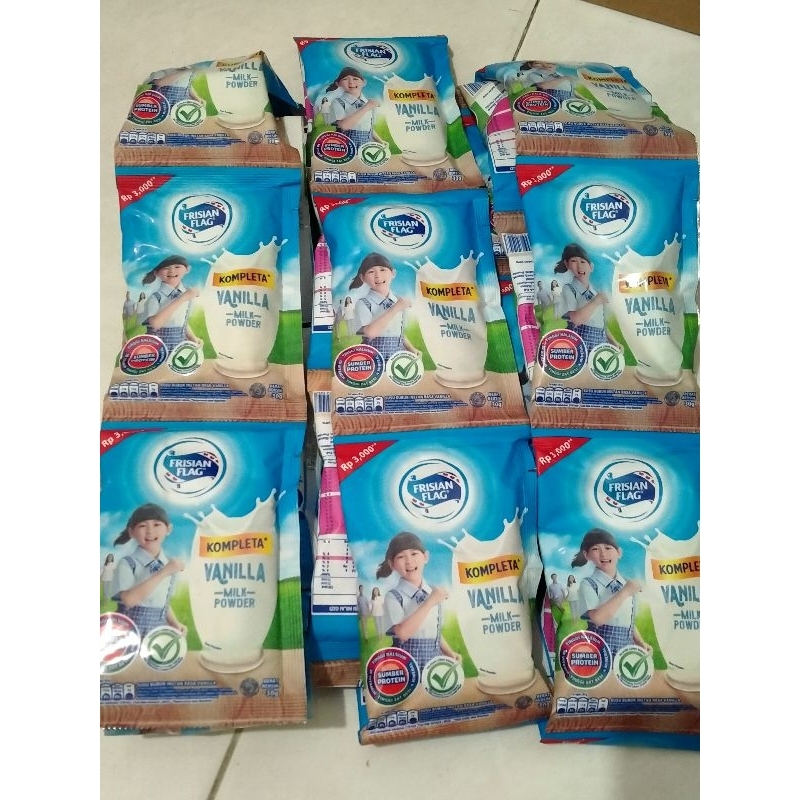 

(10 pcs) Susu Bendera Bubuk Frisian Flag Kompleta 35 gr