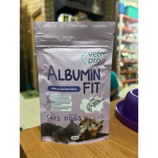 ALBUMIN FIT Vitamin Kucing Imunitas Bebas Flu/Pilek & Jamur VETRIPRO 25gr