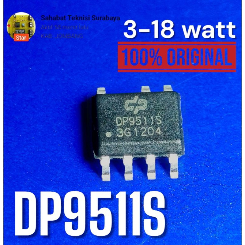 DP9511S DP 9511 ic Driver lampu LED 3-18 watt