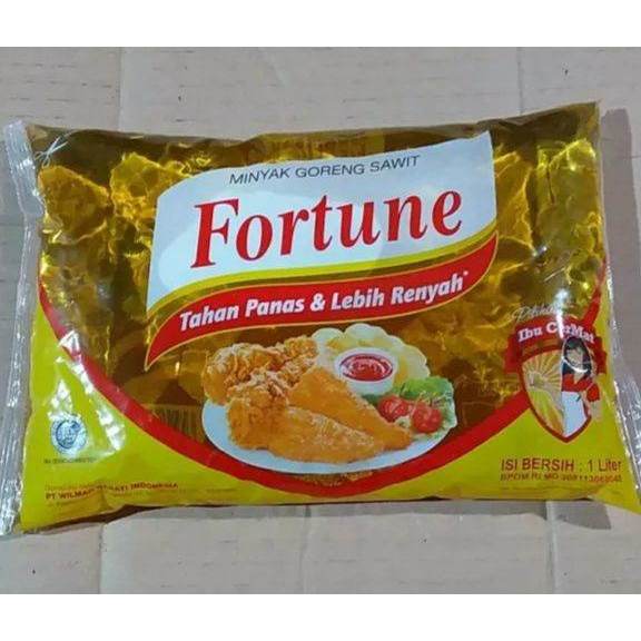 

Minyak Goreng Fortune Bantal Ukuran 1L