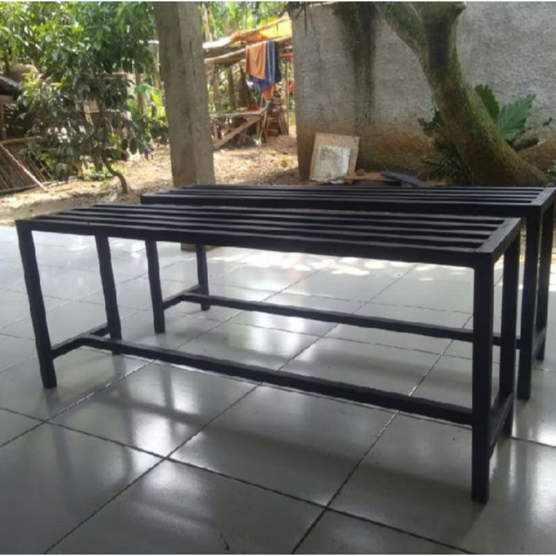 kursi besi bangku besi minimalis kursi besi taman panjang 120cm