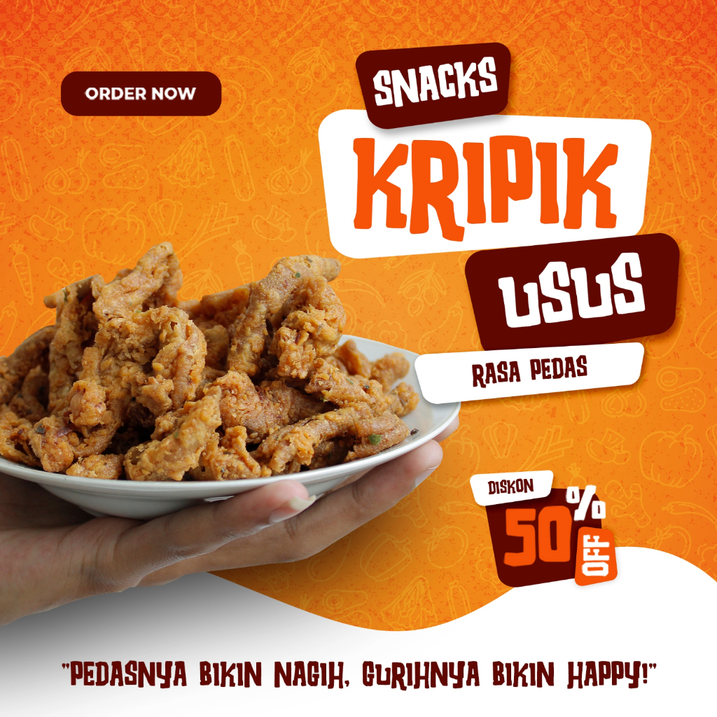 

Usus Ayam Crispy Pedas Daun dan Jeruk Original Gurih 250GR - 1KG - Snacks, Food Makanan Ringan