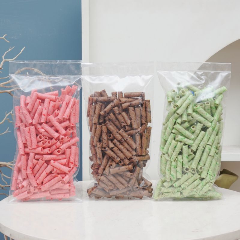 

Astor mini farian rasa stroberi, pandan dan coklat