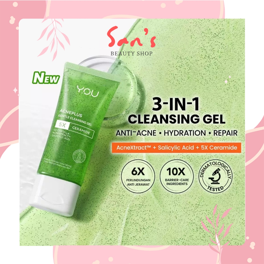 Face Wash YOU AcnePlus 100 g | Kulit Berminyak & Sensitif Ready