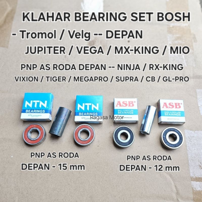Bearing Klahar Laher Tromol Depan Velg Depan JUPITER VEGA RX-KING MIO Pnp As Roda 12 mm  PNP As roda