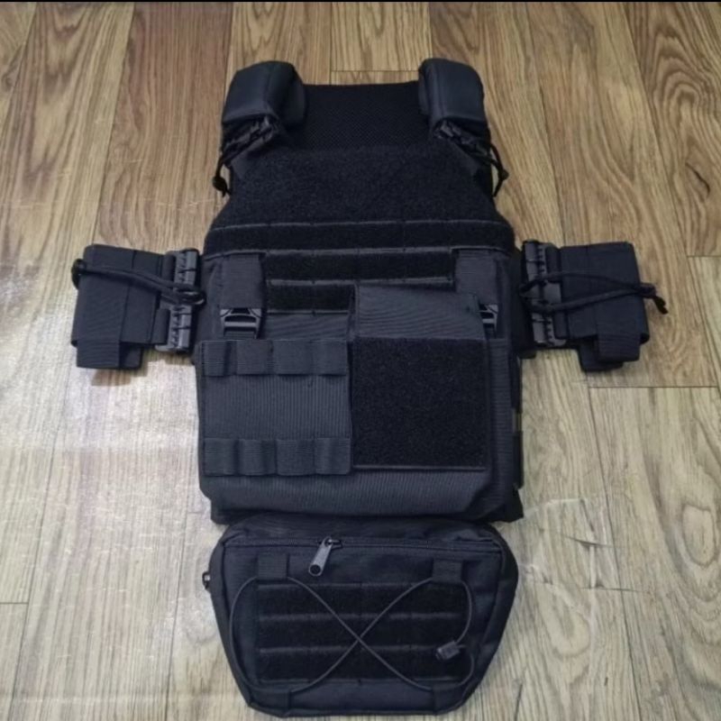 Body vest tactical Black warrior Kualitas terjamin Rompi taktis Kevlar plat