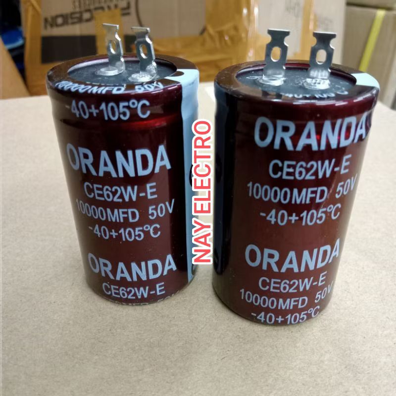 ELCO 10000UF 50V ORANDA / KAPASITOR 10000 UF 50 V ORANDA