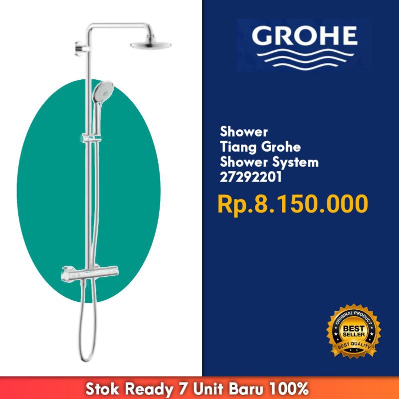 Shower Tiang Grohe Shower System 272922011 Set Kumplit | Grohe Original | Limited Edition

