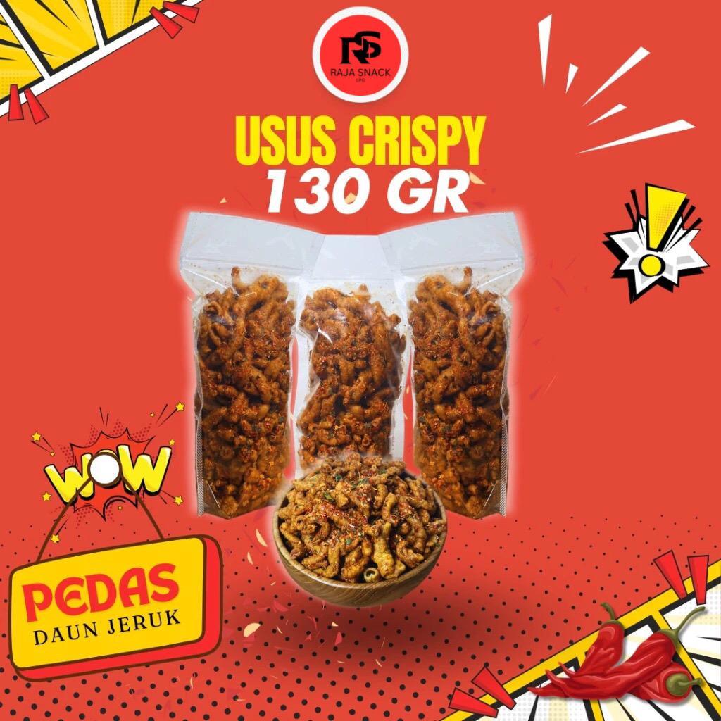

Keripik Usus Ayam Crispy Pedas Daun Jeruk 130gr