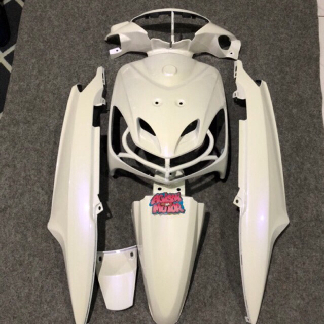 body mio smile putih lembayung ungu / body halus mio smile putih / mio smile