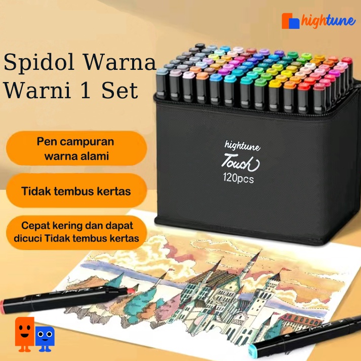 

KODE G39Q Hightune Spidol Sketsa Spidol Umum 2468112 Warna Spidol Brush Pen Animation Markers
