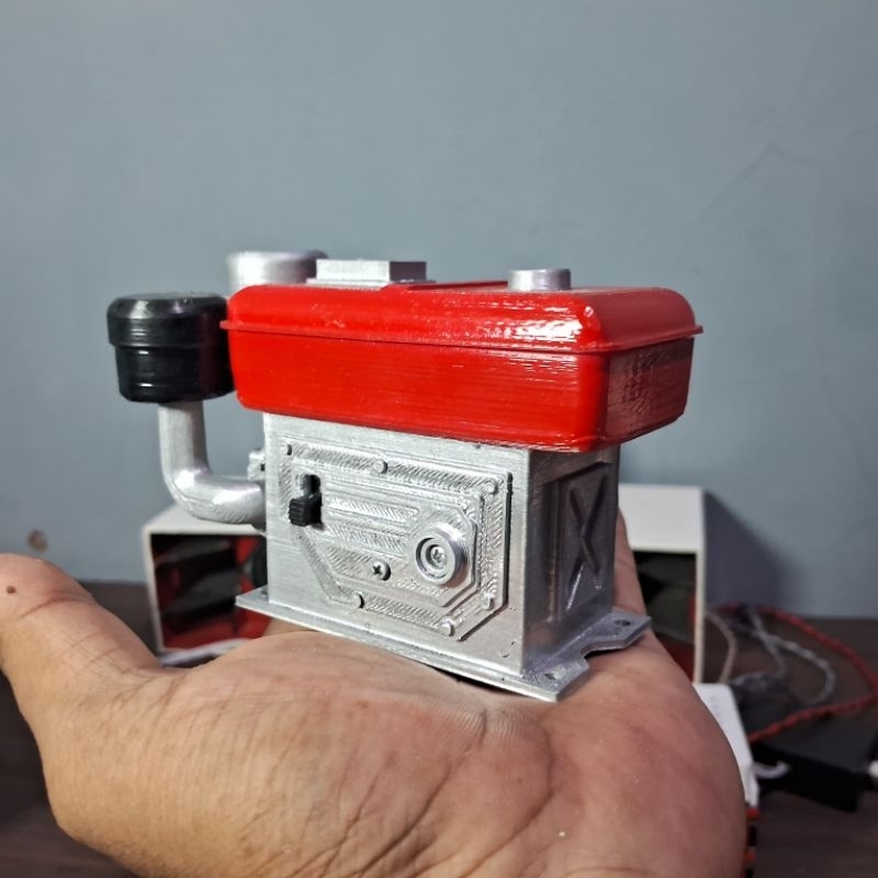 Miniatur mesin diesel bisa hidup