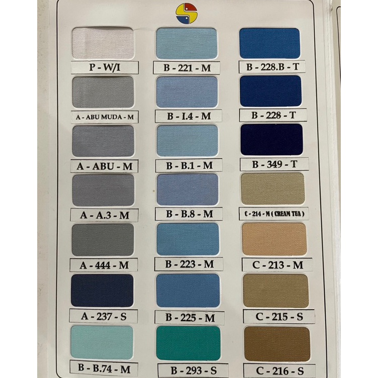 KODE V67Q Kain Oxford Sariwarna Asli  ROLL GROSIR OXFORD SWA Kain Seragam Sekolah