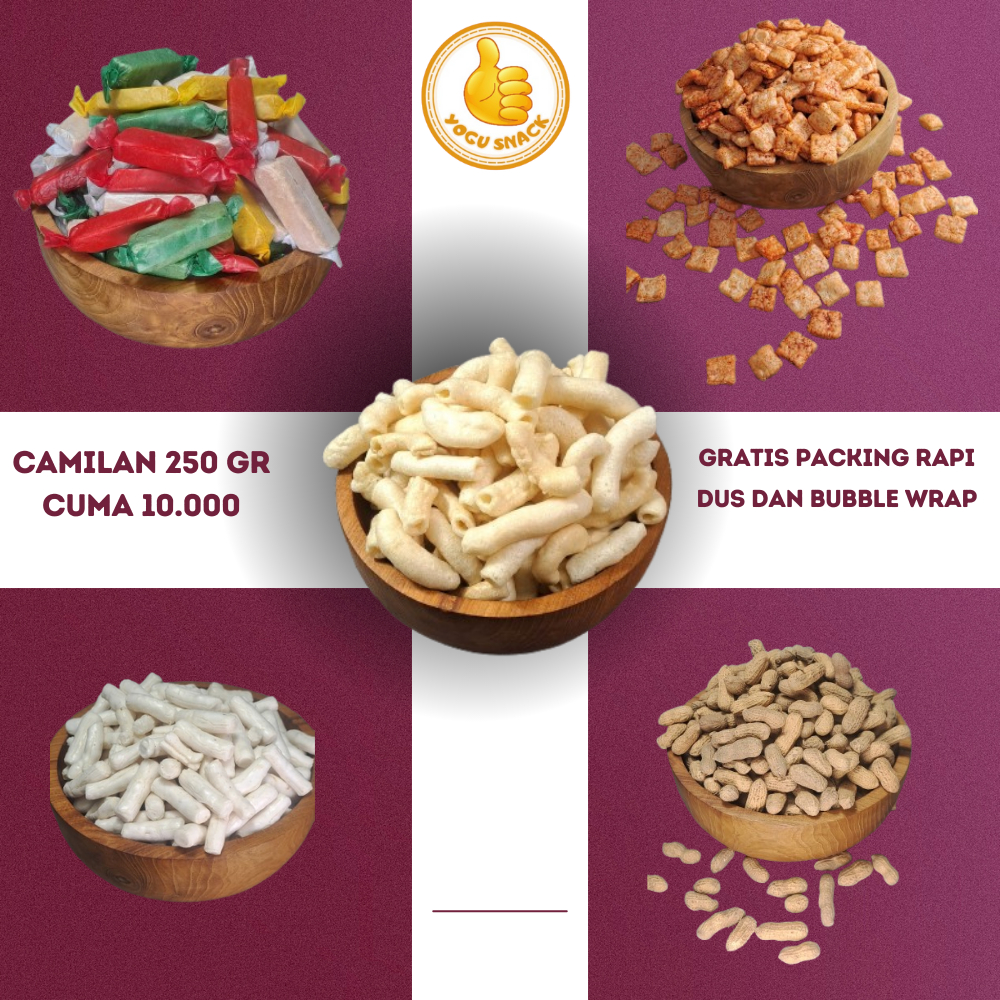 

Camilan 250g - Harga Rp10.000, Paket Hemat dan Lezat