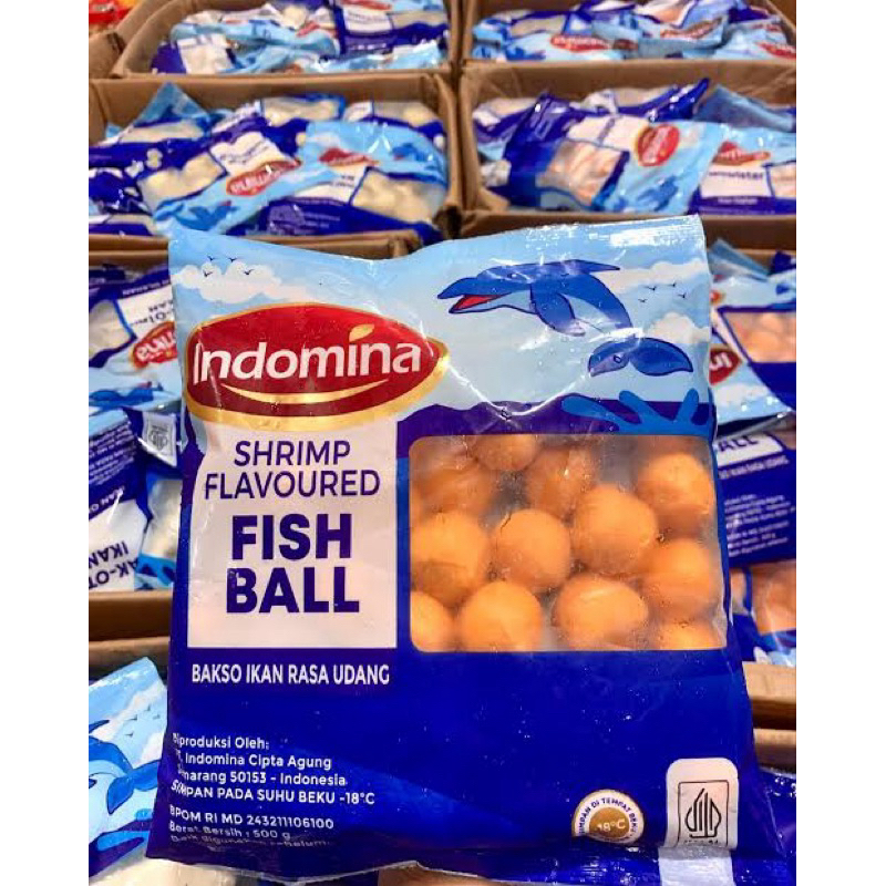 

Indomina Shrimp Ball / Bakso Ikan Rasa Udang - 500gram