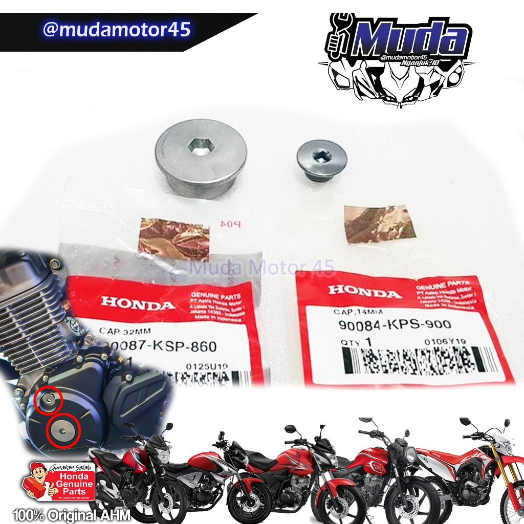 BAUT TUTUP BAK MAGNET 32MM CRF150L VERZA MEGAPRO MONOSHOCK KOIN MAGNIT MAHNIT KALTER CRANK CASE MESI
