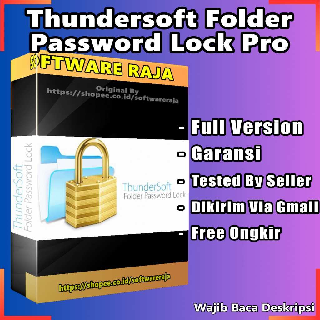 Thundersoft Folder Password Lock Pro Software/Aplikasi Pengunci_Folder [Win 10&11 64bit]