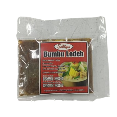 

SEDAYU BUMBU LODEH PACK 40 GR 2403270047