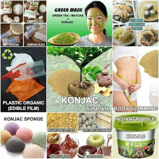 

konjac glucomannan/konjac powder/tepung porang 500 g