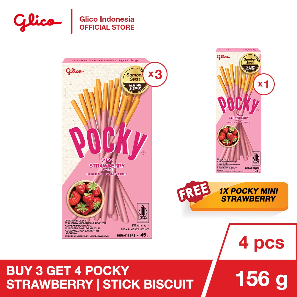 

Buy 3 Get 4 Pocky Strawberry Stick Biscuit