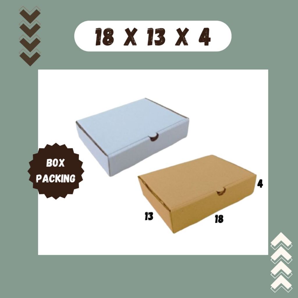 

Box 18x13x4 LD Kotak Kemasan Souvenir Dus Sparepart Bungkus Hampers Tangan Gift Hadiah Aksesoris Kosmetik Madu