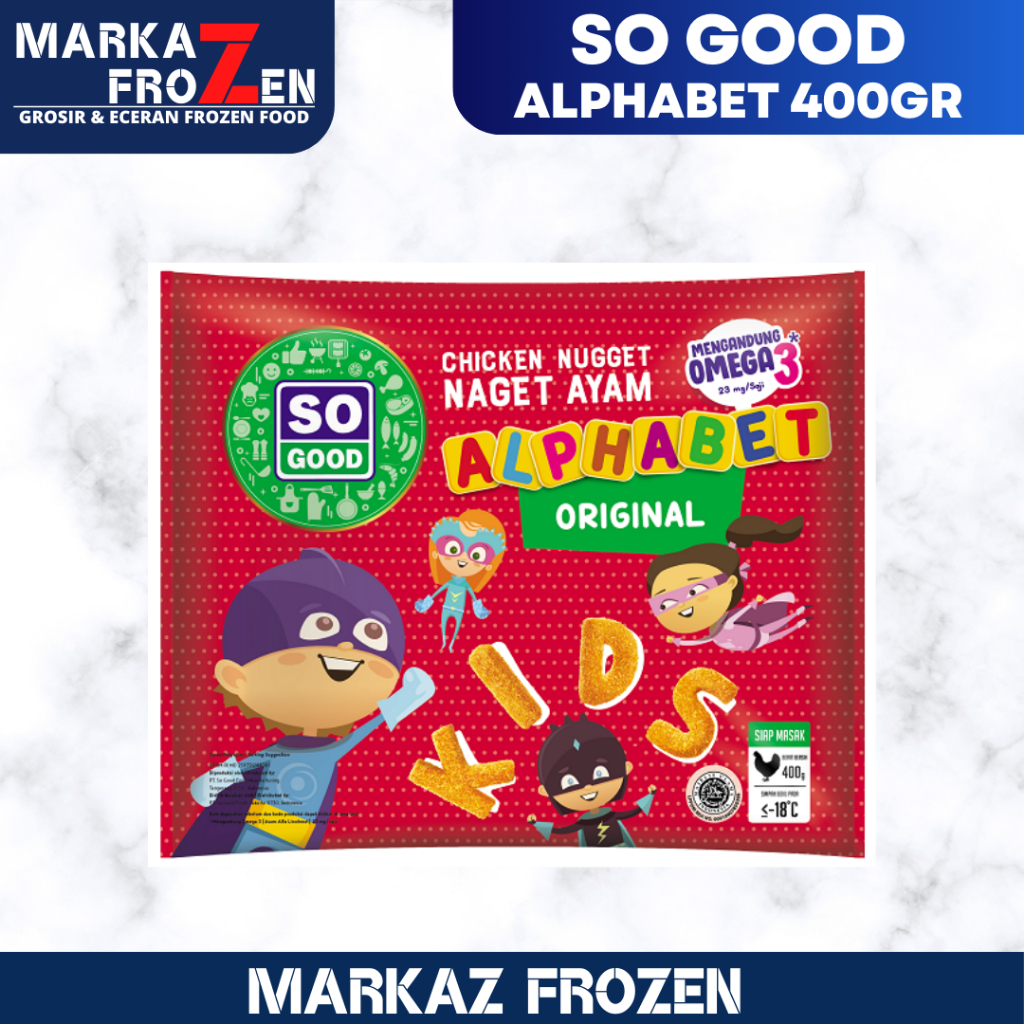 

SO GOOD ALPHABET ORI 400GR
