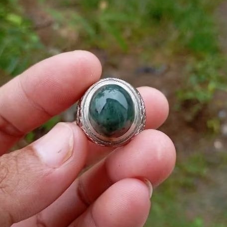 Natural cincin badar besi hijau