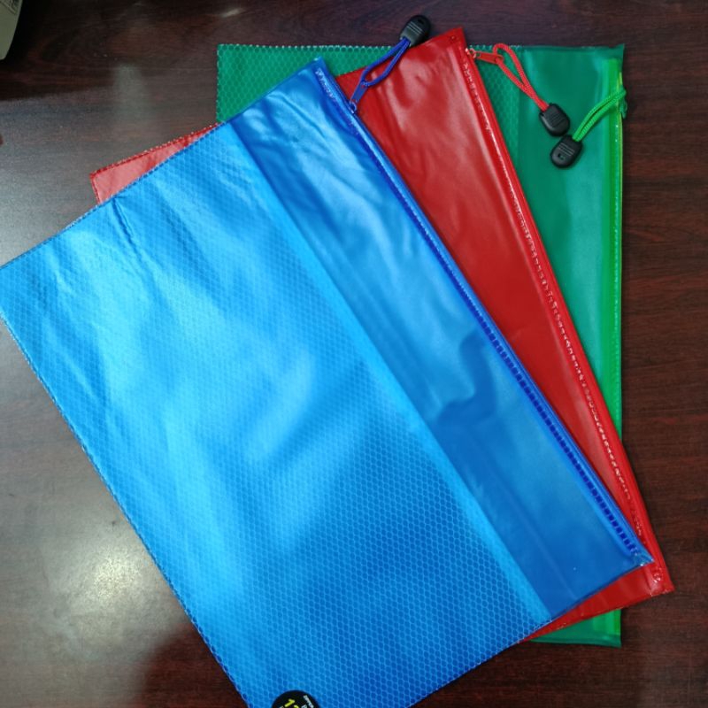 Map Plastik Zipper Bag Seleting File Kantong Dokumen Ukuran B4