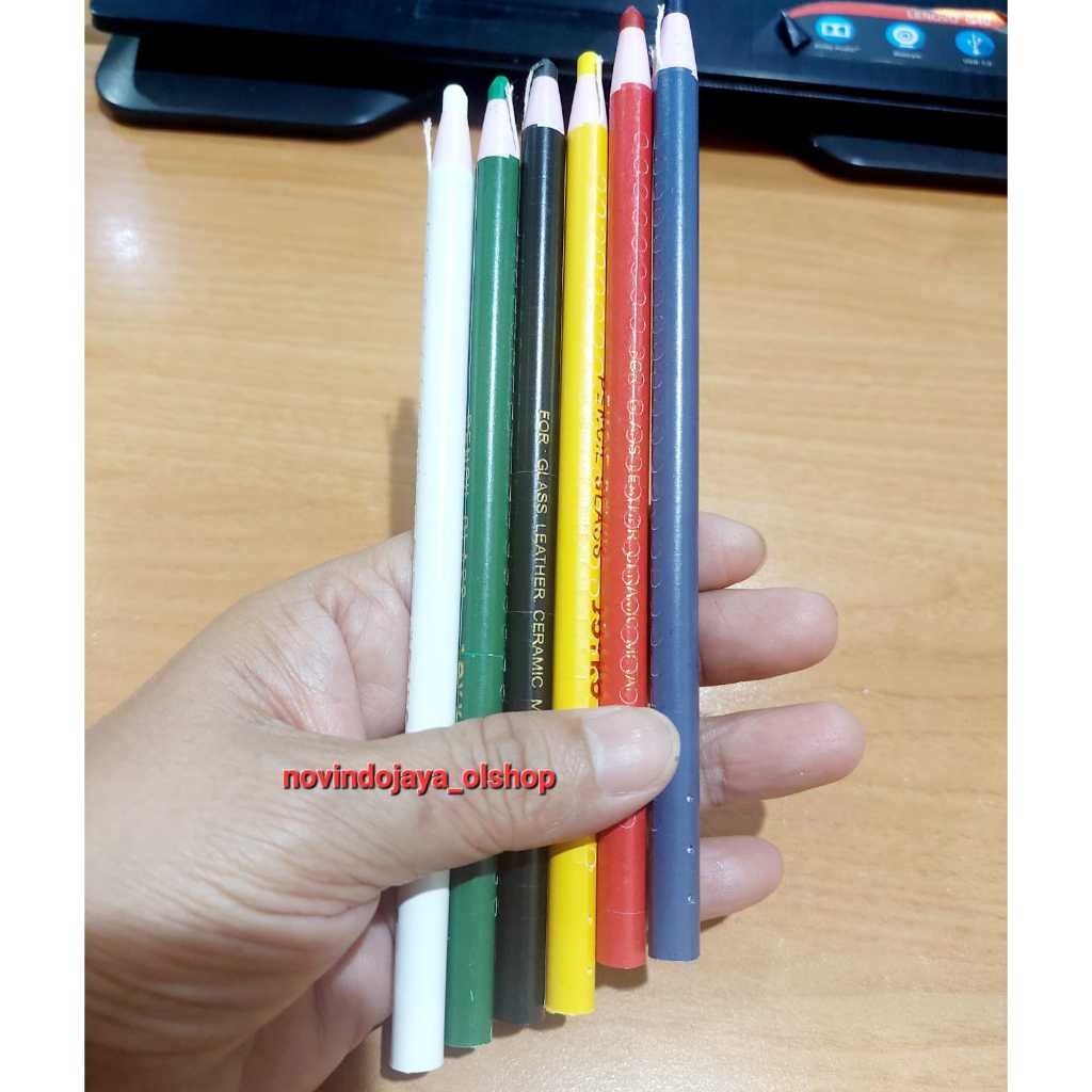 

PENSIL GLASS PENSIL KACA 6 WARNA MEREK JOYKO PG-100 TERMURAH ( ECER 1PCS)
