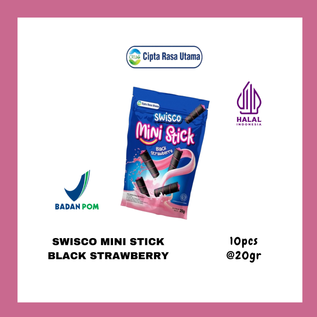 

Swisco Mini Stick Black Strawberry | 10pcs | 20gr/pcs