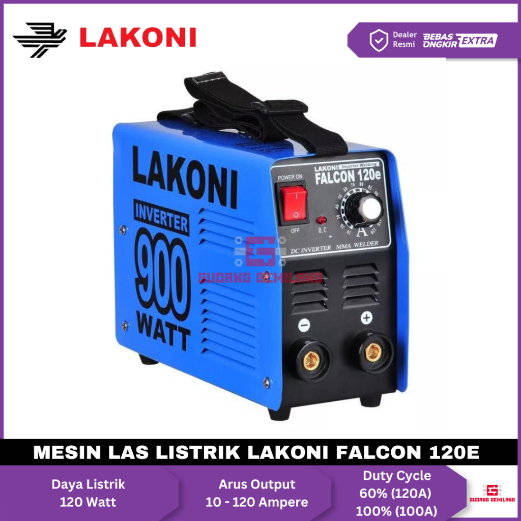 Mesin Las Listrik Travo Welding Inverter 900 Watt Lakoni Falcon 120E