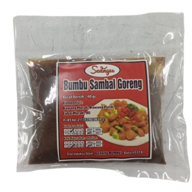 

SEDAYU BUMBU SAMBAL GORENG PACK 40 GR 2403270041