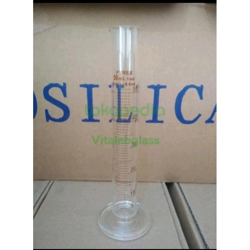 gelas ukur 50 ml pyrex