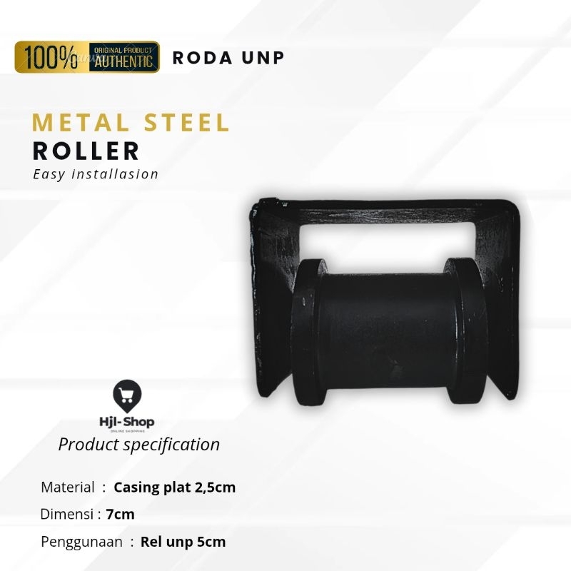 Roda UNP 5cm | Roda Pagar Pintu Besi