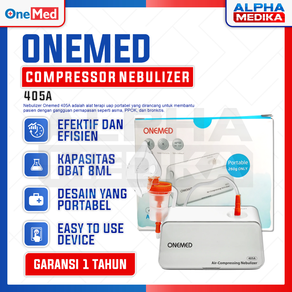 ONEMED - Nebulizer Onemed 405A / Alat Uap Onemed / Air Compresor Nebulizer Onemed 405A