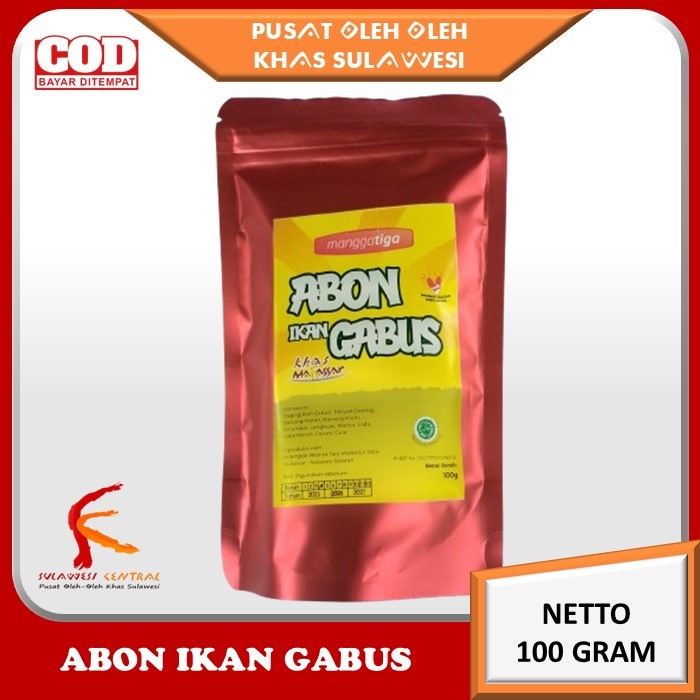 

Abon Ikan Gabus Manggatiga Khas Sulawesi 100 gram