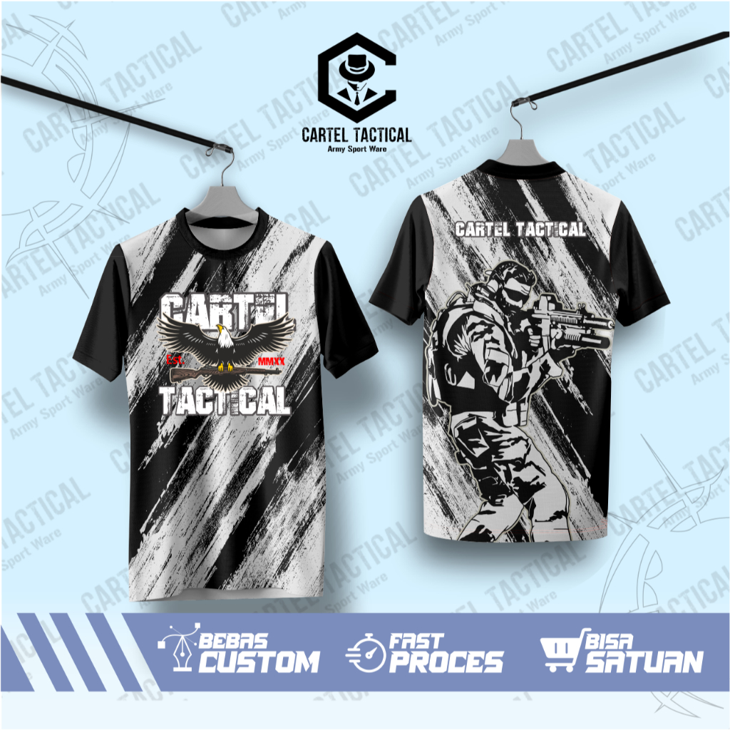 Kaos Jersey Distro Cartel Tactical  Lengan Pendek (CT0407)