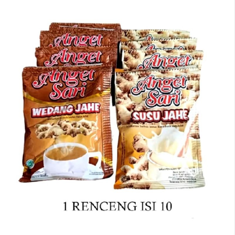 

Anget Sari Susu Jahe / Anget Sari Wedang Jahe 1 Renceng isi 10 Saset