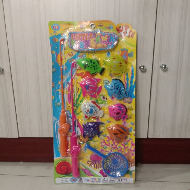 Mainan Pancingan Little Fisherman Isi 11 Pcs