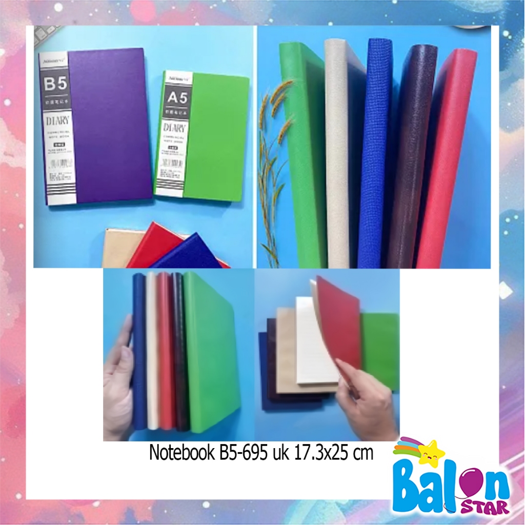 

Buku Catatan Warna B5, notebook, buku diary, notes
