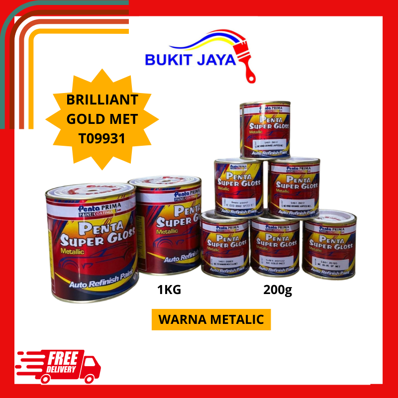 PENTA SUPERGLOSS METALLIC BRILLIANT GOLD MET KODE T09931